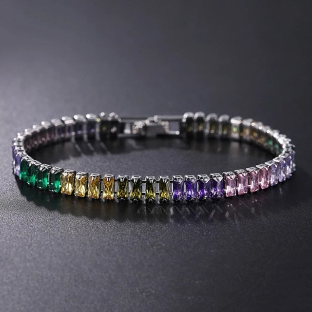 Zirkoon Armband - Zilveren gouden sieraden tennisarmband voor dames-Boetiek Moda
