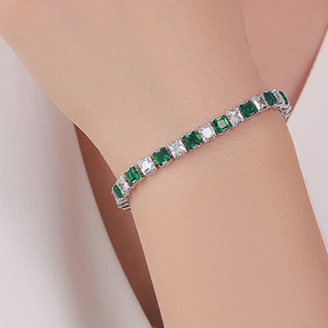 Zirkoon Armband - Zilveren gouden sieraden tennisarmband voor dames-Boetiek Moda