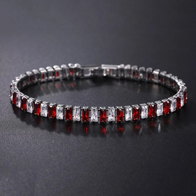 Zirkoon Armband - Zilveren gouden sieraden tennisarmband voor dames-Boetiek Moda