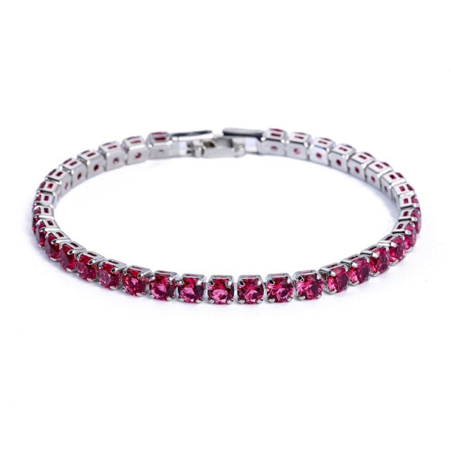 Zirkoon Armband - Zilveren gouden sieraden tennisarmband voor dames-Boetiek Moda