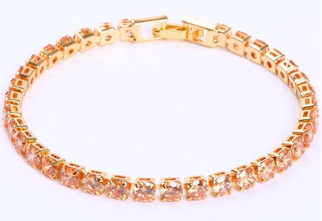 Zirkoon Armband - Zilveren gouden sieraden tennisarmband voor dames-Boetiek Moda