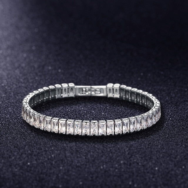 Zirkoon Armband - Zilveren gouden sieraden tennisarmband voor dames-Boetiek Moda