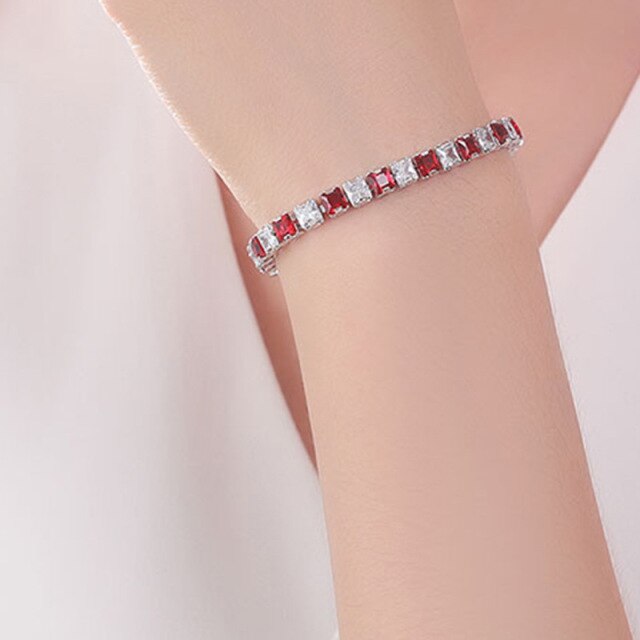 Zirkoon Armband - Zilveren gouden sieraden tennisarmband voor dames-Boetiek Moda