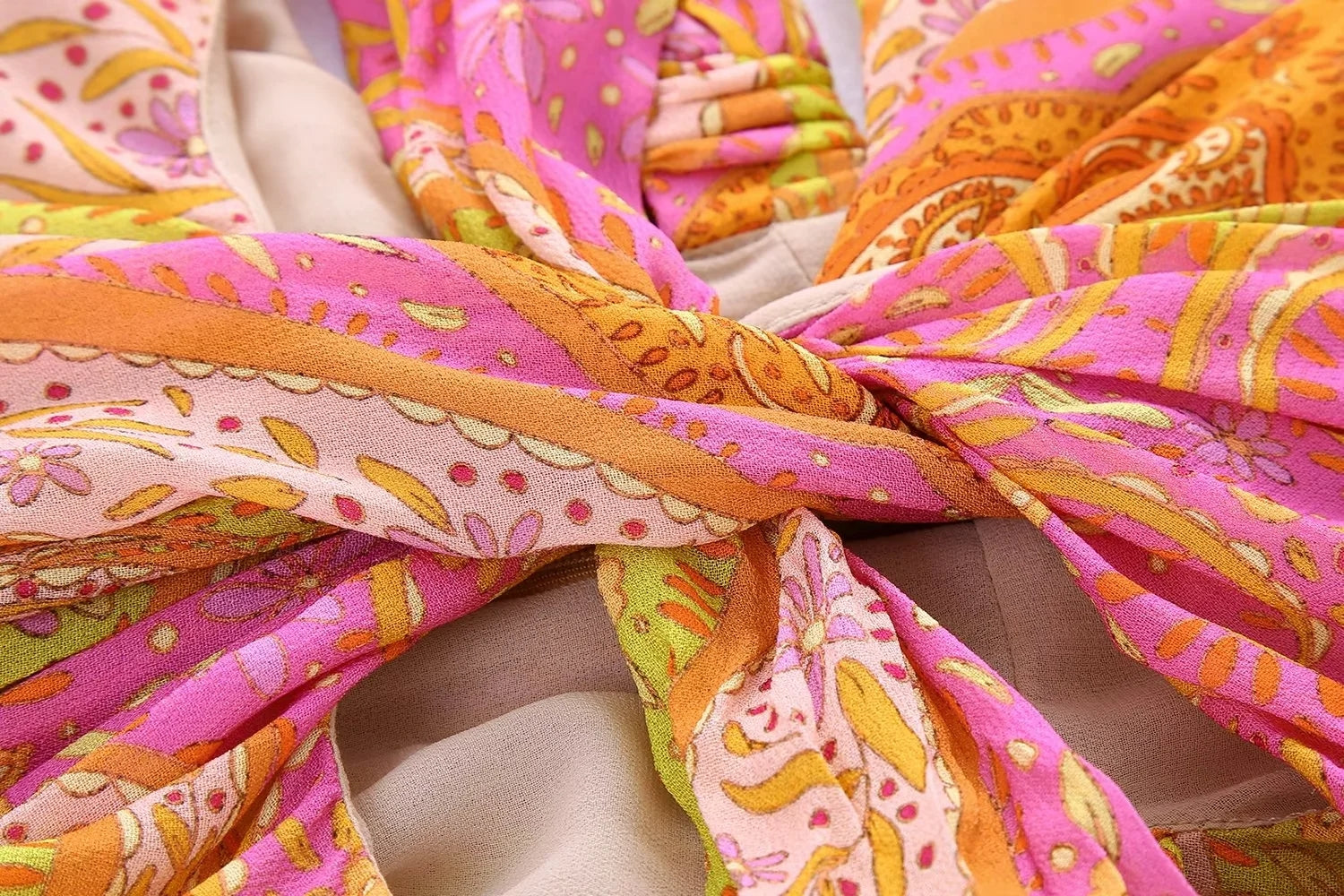 Zomerjurk | Lantaarnmouw | Cut-Out | Flowy Jurk | Mini Jurk-Boetiek Moda