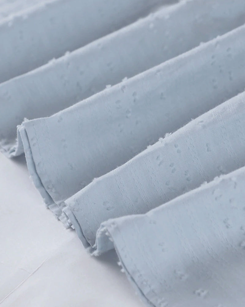 Zomerjurk | Los model | V-hals | Jurk met lange mouwen | Casual Jurk-Boetiek Moda