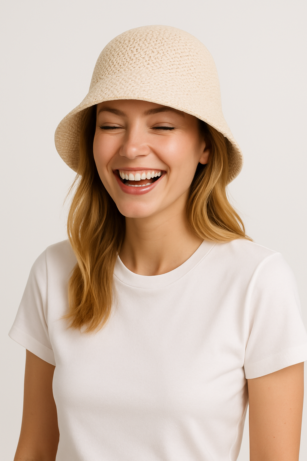 Zonnehoed - Lichtgewicht - Stro - Bucket Hat - Zomerhoeden voor dames-Boetiek Moda