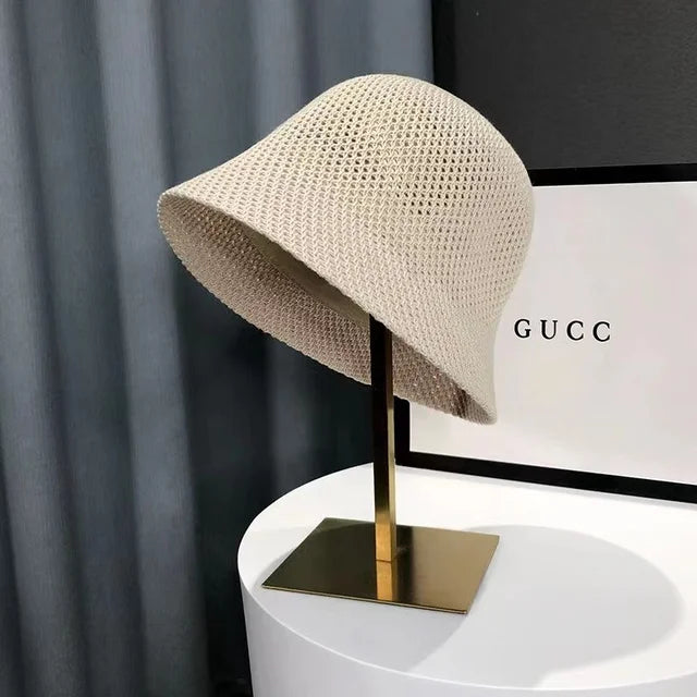 Zonnehoed - Lichtgewicht - Stro - Bucket Hat - Zomerhoeden voor dames-Boetiek Moda