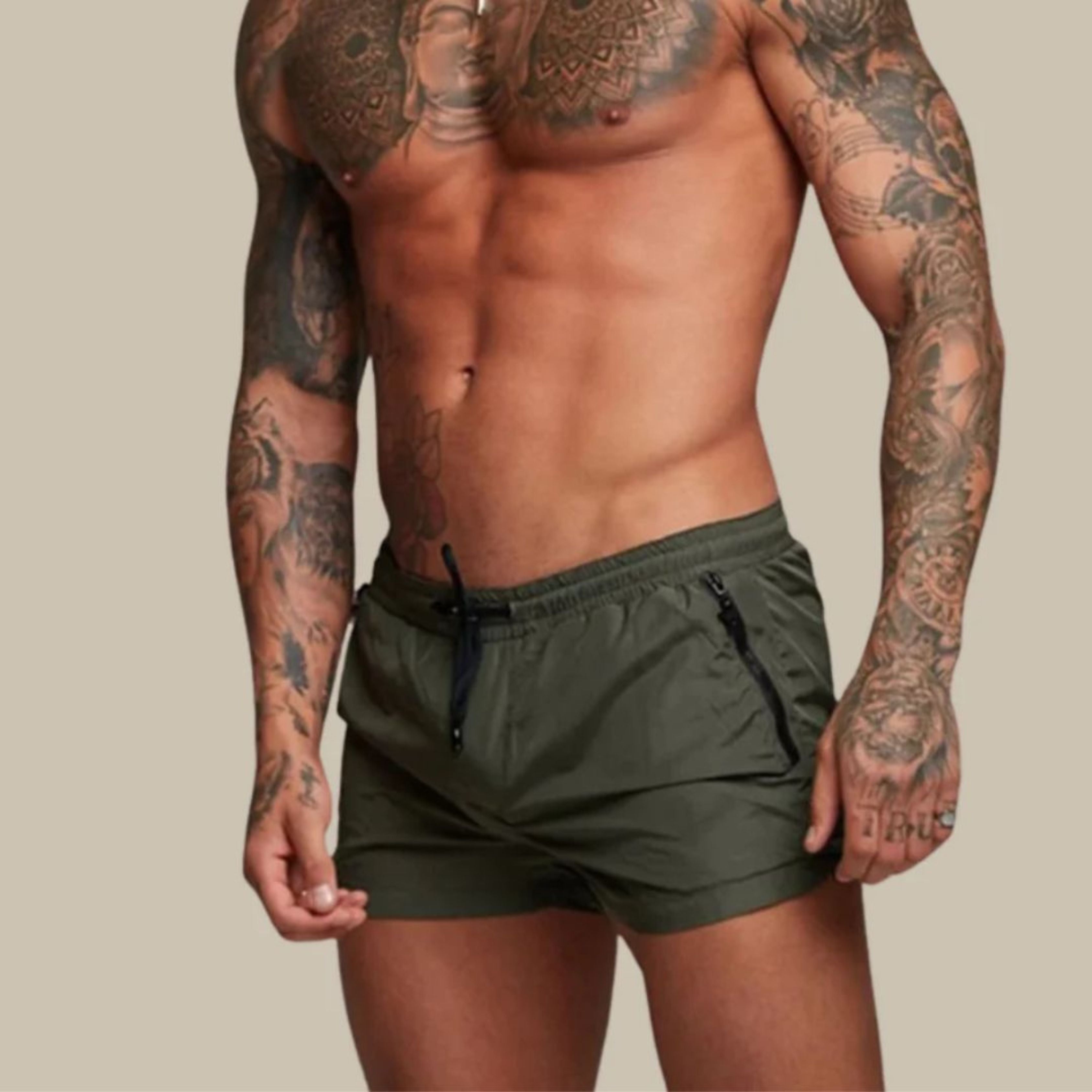 Zwembroek - Elastische taille - Trekkoord - Zwemshort - Zwemkleding voor mannen-Boetiek Moda