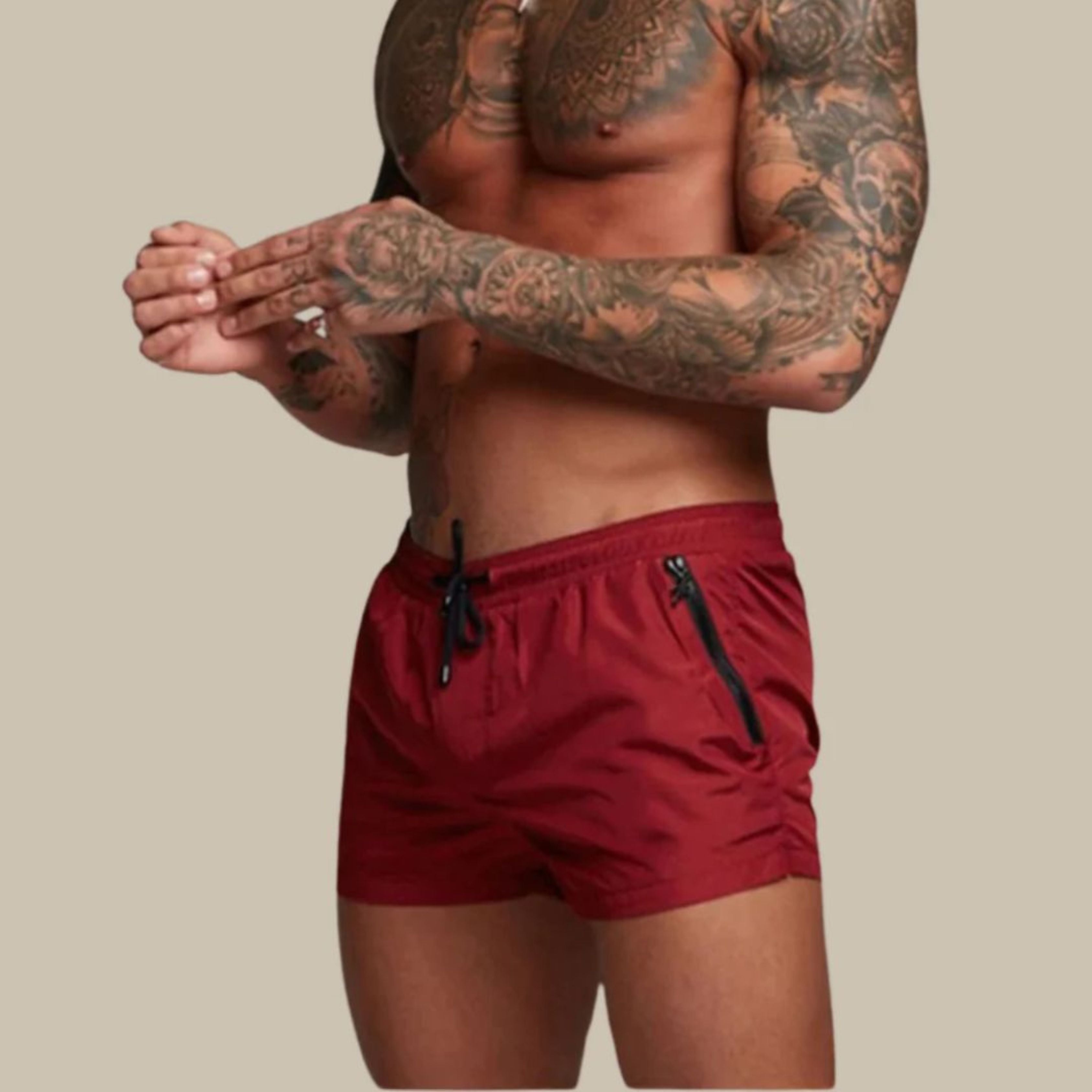 Zwembroek - Elastische taille - Trekkoord - Zwemshort - Zwemkleding voor mannen-Boetiek Moda