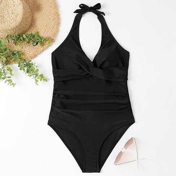 Zwempak | V-hals | Push-Up | Halszwempak | Dameszwemmode-Boetiek Moda