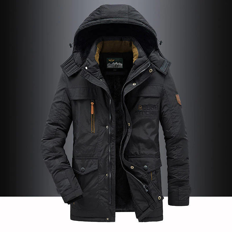 Winterparka | Met capuchon | Met fleecevoering | Winterjas | Herenoverjas