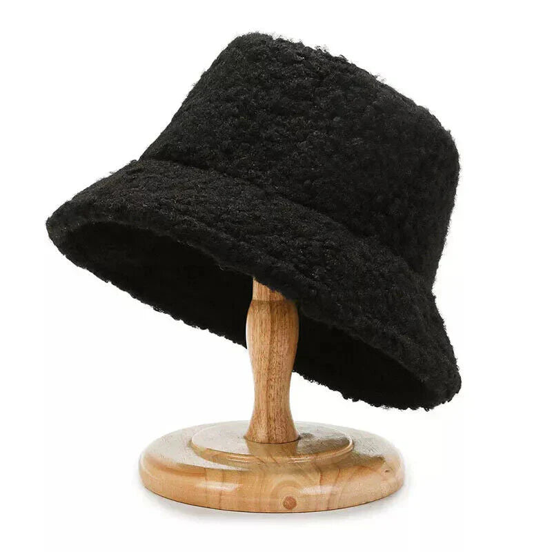 Dames Bucket Hat - Fleece - Winter - Teddy bucket hat - Bucket hat voor dames