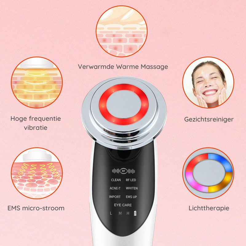 7-in-1 Facial Massager | Elektrisch gezichtsapparaat dat diep reinigt en de huidkwaliteit verbetert-Boetiek Moda