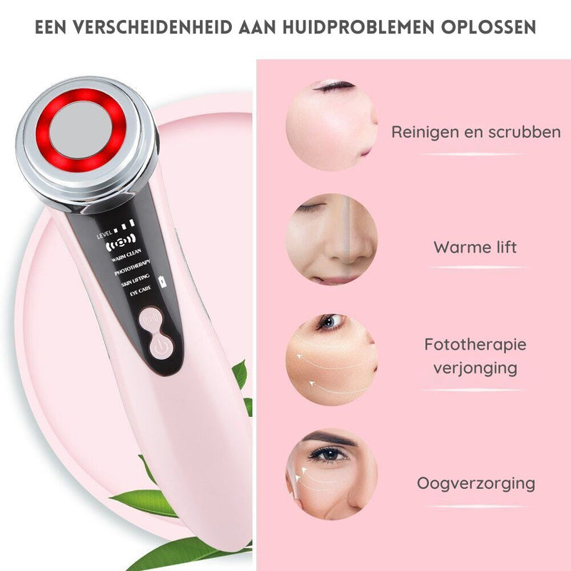 7-in-1 Facial Massager | Elektrisch gezichtsapparaat dat diep reinigt en de huidkwaliteit verbetert-Boetiek Moda