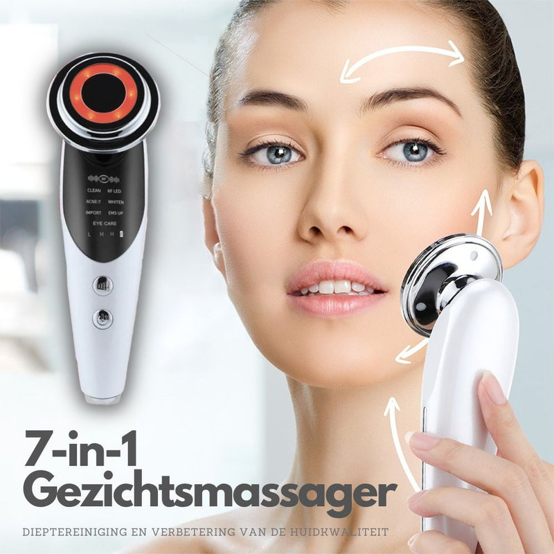 7-in-1 Facial Massager | Elektrisch gezichtsapparaat dat diep reinigt en de huidkwaliteit verbetert-Boetiek Moda