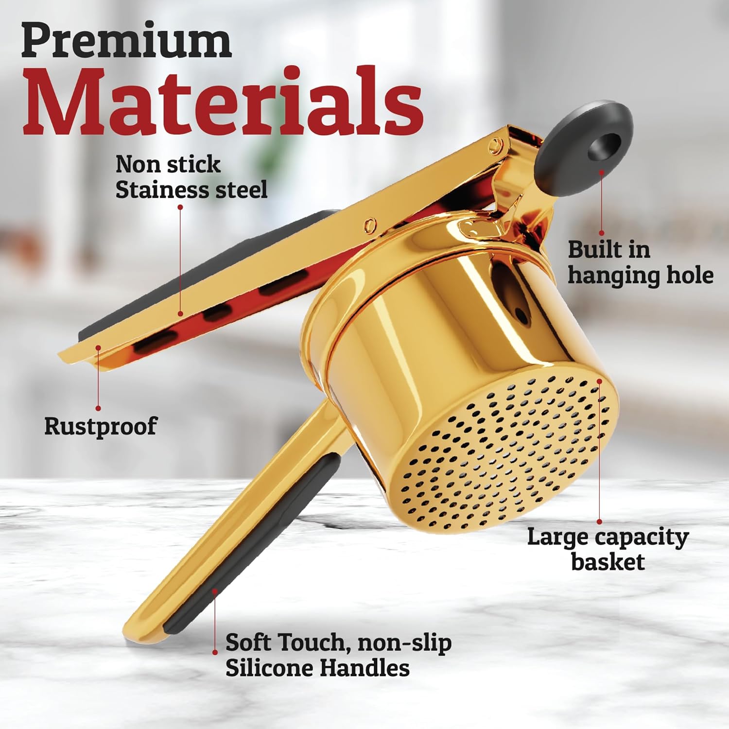 Aardappelrijper | Beste | Grote | Stamper | Aardappelpers-Boetiek Moda