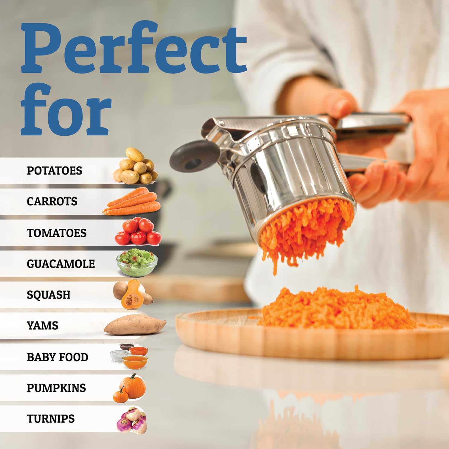 Aardappelrijper | Beste | Grote | Stamper | Aardappelpers-Boetiek Moda