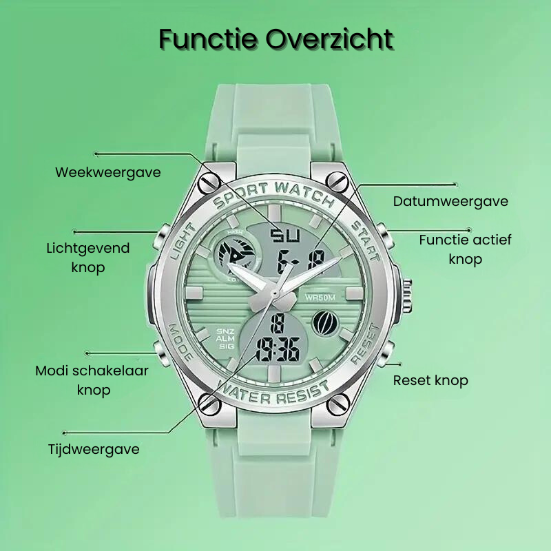 ActiveFusion Smartwatch | Unisex Multifunctionele Fitness Tracker-Boetiek Moda