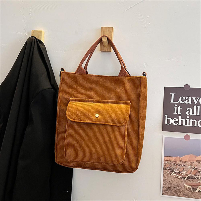 Amber Corduroy Bag | Casual trendy tas waarin alle benodigdheden passen-Boetiek Moda