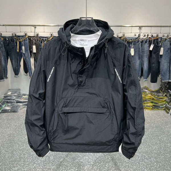 Anorak - Lichtgewicht windjack met halve rits en zak-Boetiek Moda