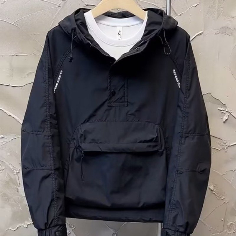 Anorak - Lichtgewicht windjack met halve rits en zak-Boetiek Moda