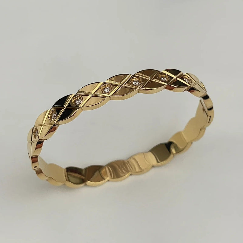 Armband - Gouden Cuff Bangle Armband voor Dames-Boetiek Moda