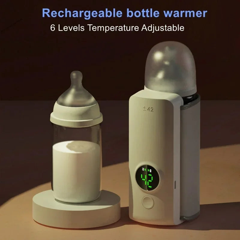 Babyflesverwarmer | Oplaadbaar | Draagbaar | Voedingsflesverwarmer | Reisflessenverwarmer-Boetiek Moda