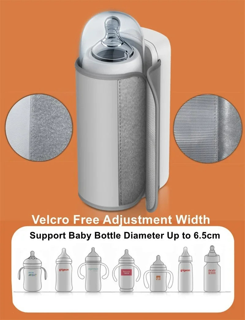 Babyflesverwarmer | Oplaadbaar | Draagbaar | Voedingsflesverwarmer | Reisflessenverwarmer-Boetiek Moda