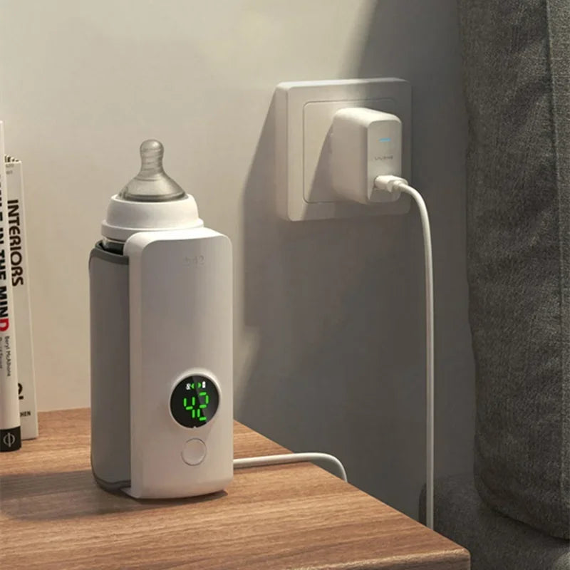 Babyflesverwarmer | Oplaadbaar | Draagbaar | Voedingsflesverwarmer | Reisflessenverwarmer-Boetiek Moda
