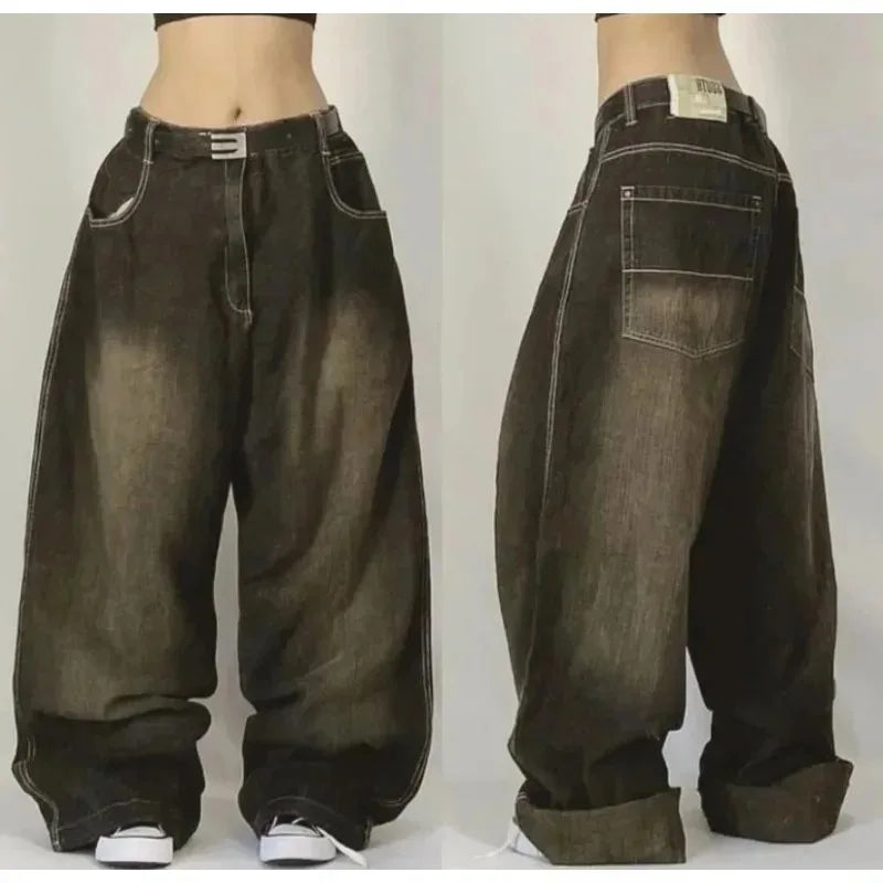 Baggy Jeans | Losse Maat | Wijde Pijpen | Cargo Jeans | Dames Jeans-Boetiek Moda