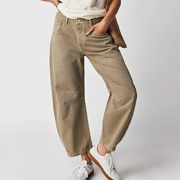 Baggy Jeans - Normale Taille - Comfortabel - Losse Jeans - Dames Jeans-Boetiek Moda