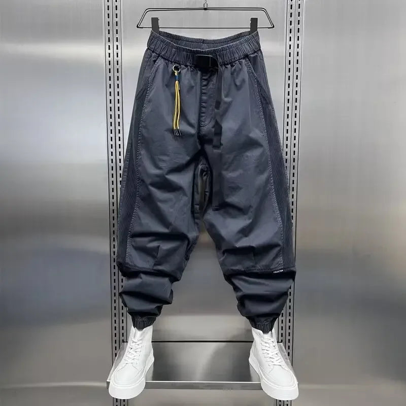 Baggy broek - heren trainingsbroek met elastische taille en losse pasvorm-Boetiek Moda