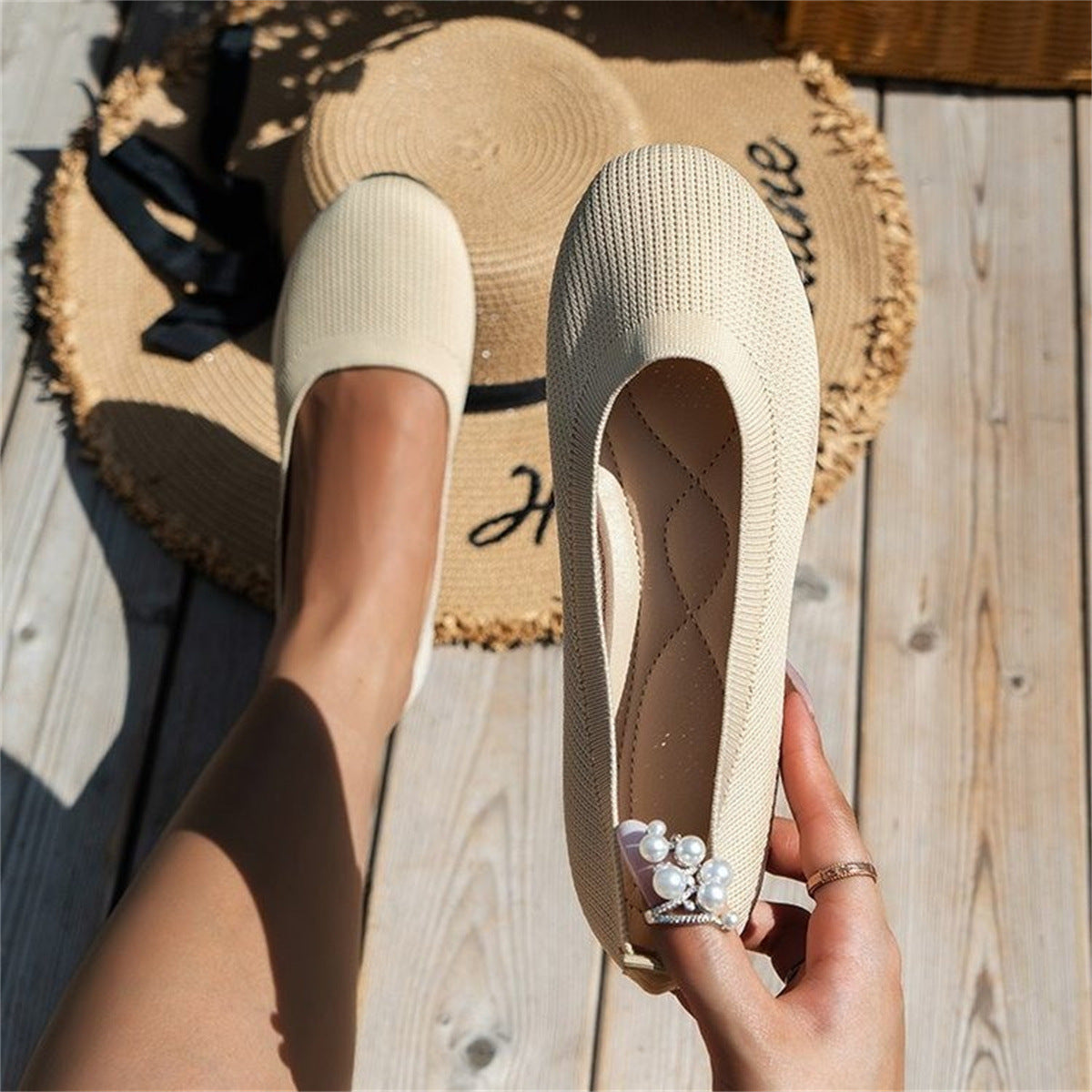 Ballerina Schoenen - Instappers - Comfortabel - Orthopedische ballerina's - Damesschoenen-Boetiek Moda