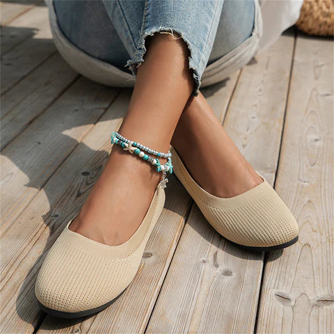 Ballerina Schoenen - Vrouwen Platte Slip-On Orthopedische Zomerschoenen-Boetiek Moda