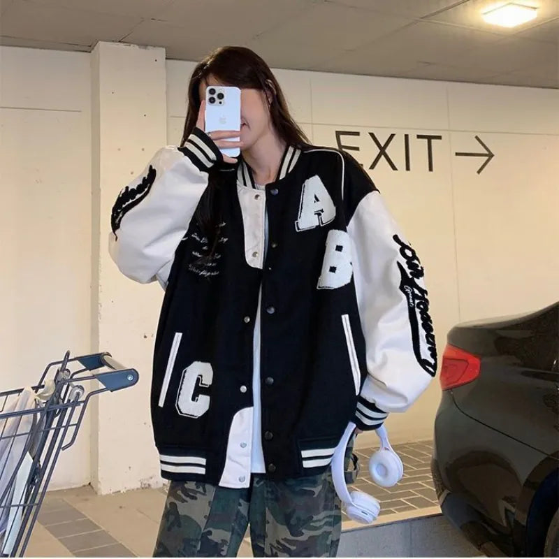 Baseball Jas - Oversized - Vintage - Damesjas - Bomberjack-Boetiek Moda