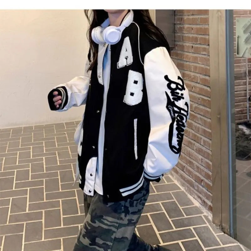 Baseball Jas - Oversized - Vintage - Damesjas - Bomberjack-Boetiek Moda