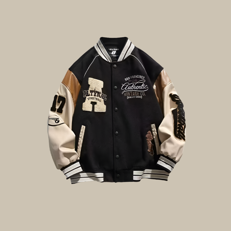 Baseballjas - Oversized - Varsityjas - Bomberjack - Herenjas-Boetiek Moda