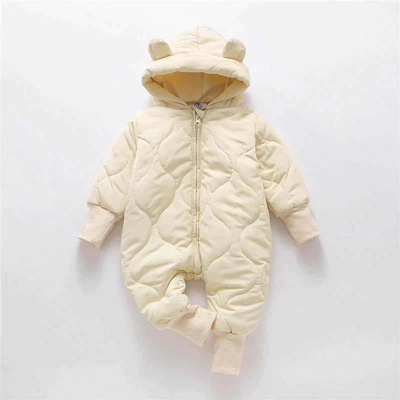 Bear Ear Winter Romper | Leuke en comfortabele overall die je kind warm houdt-Boetiek Moda