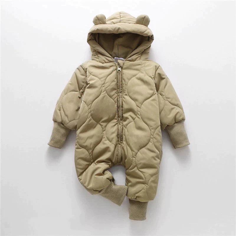 Bear Ear Winter Romper | Leuke en comfortabele overall die je kind warm houdt-Boetiek Moda