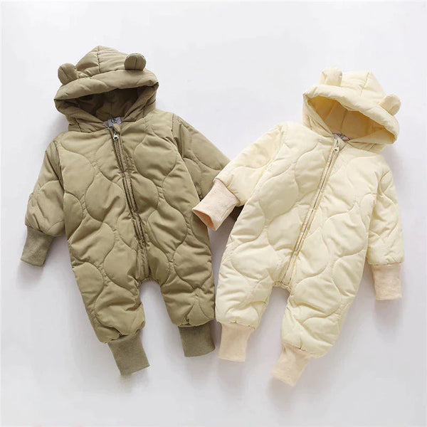 Bear Ear Winter Romper | Leuke en comfortabele overall die je kind warm houdt-Boetiek Moda