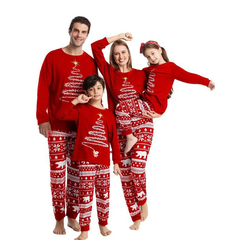 Bijpassende pyjama - Knus - Lange mouwen - Bijpassende kerstpyjama - Kerstpyjama voor het hele gezin-Boetiek Moda