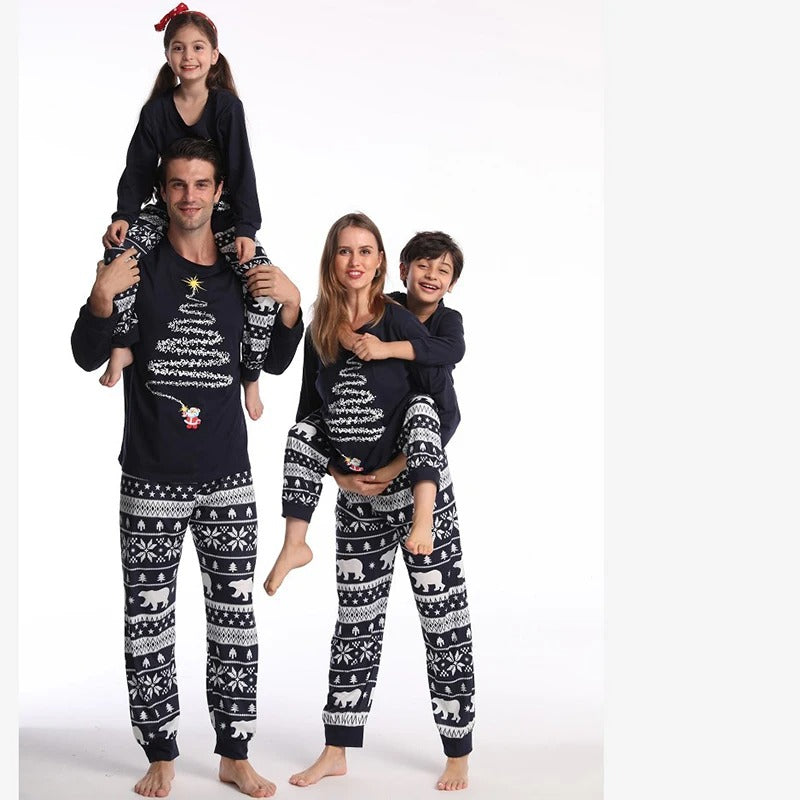 Bijpassende pyjama - Knus - Lange mouwen - Bijpassende kerstpyjama - Kerstpyjama voor het hele gezin-Boetiek Moda