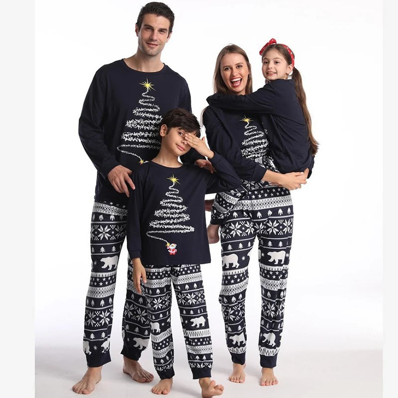 Bijpassende pyjama - Knus - Lange mouwen - Bijpassende kerstpyjama - Kerstpyjama voor het hele gezin-Boetiek Moda