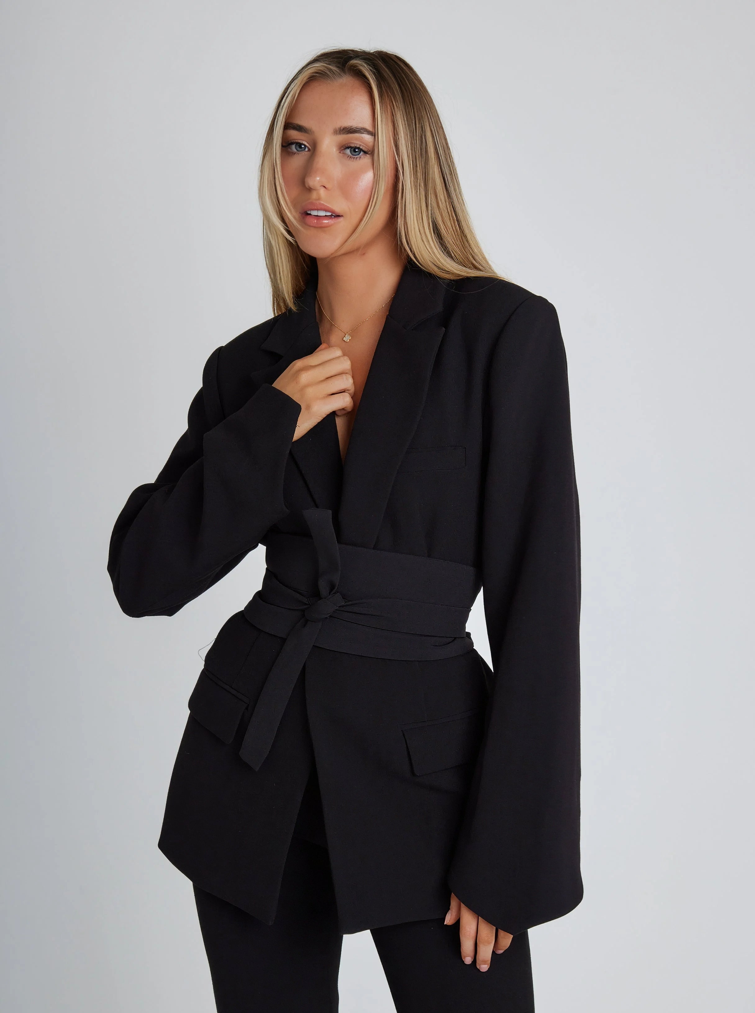 Blazer - Riem - Stijlvol - Lange Blazer - Dameskleding-Boetiek Moda