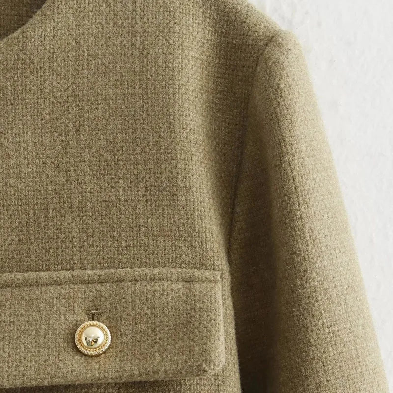 Blazerjasje | Knoopsluiting | Zakken | Kort jasje | Damesjasje-Boetiek Moda