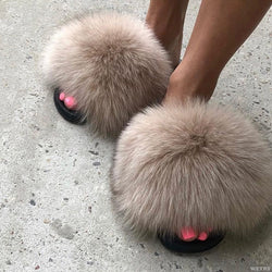 Boetiek Moda Fay Fluffy Slippers | Vrolijke & kleurrijke damesslippers voor de zomer-Boetiek Moda