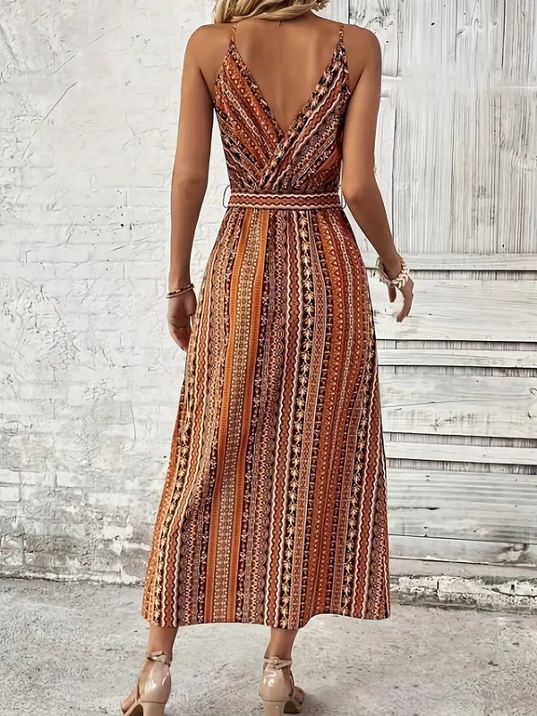 Boho Jurk - Midi - Riem - Zomerjurk - Zonnejurk-Boetiek Moda