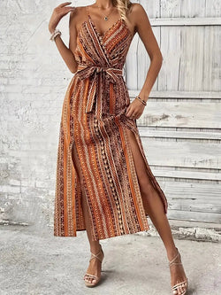 Boho Jurk - Midi - Riem - Zomerjurk - Zonnejurk-Boetiek Moda