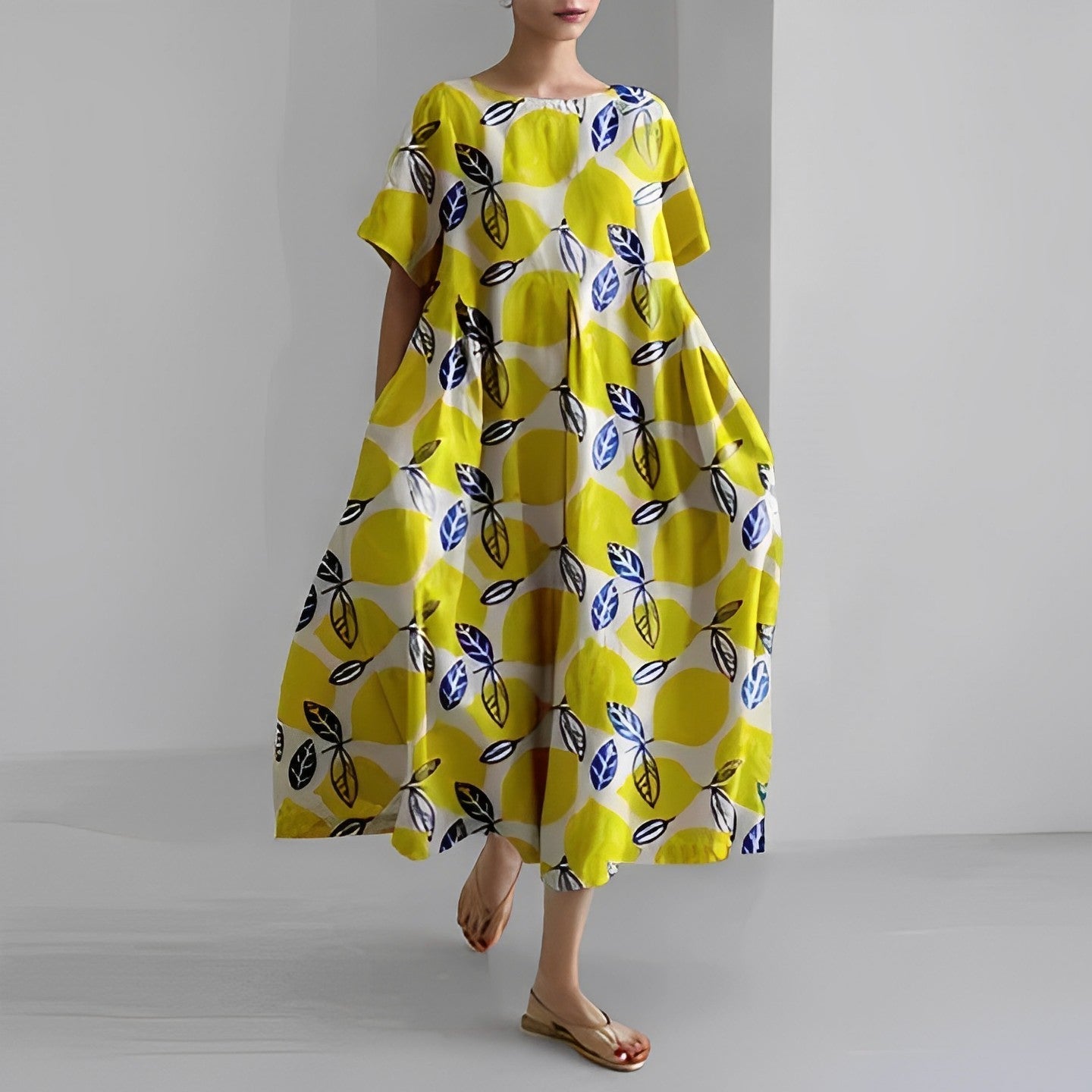 Boho Jurk | Oversized | Los model | Bloemen Jurk | Zomer Jurk-Boetiek Moda