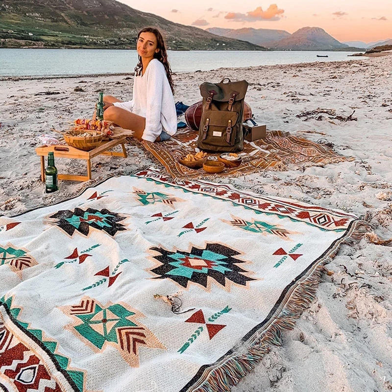 Boho Picnic Blanket | Trendy bohemian deken voor je buitenactiviteiten-Boetiek Moda